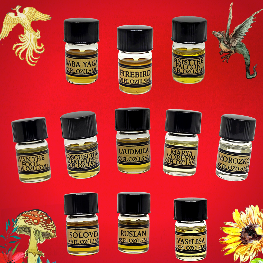 Perfume Oil Sample Pack - Slavic Fairy Tale Collection (11 Scents)